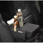 وسادة مسند ذراع السيارة الوسطى من الجلد الصناعي حامل هاتف مدمج وحاملات أكواب Coussin d’accoudoir central pour voiture en simili cuir