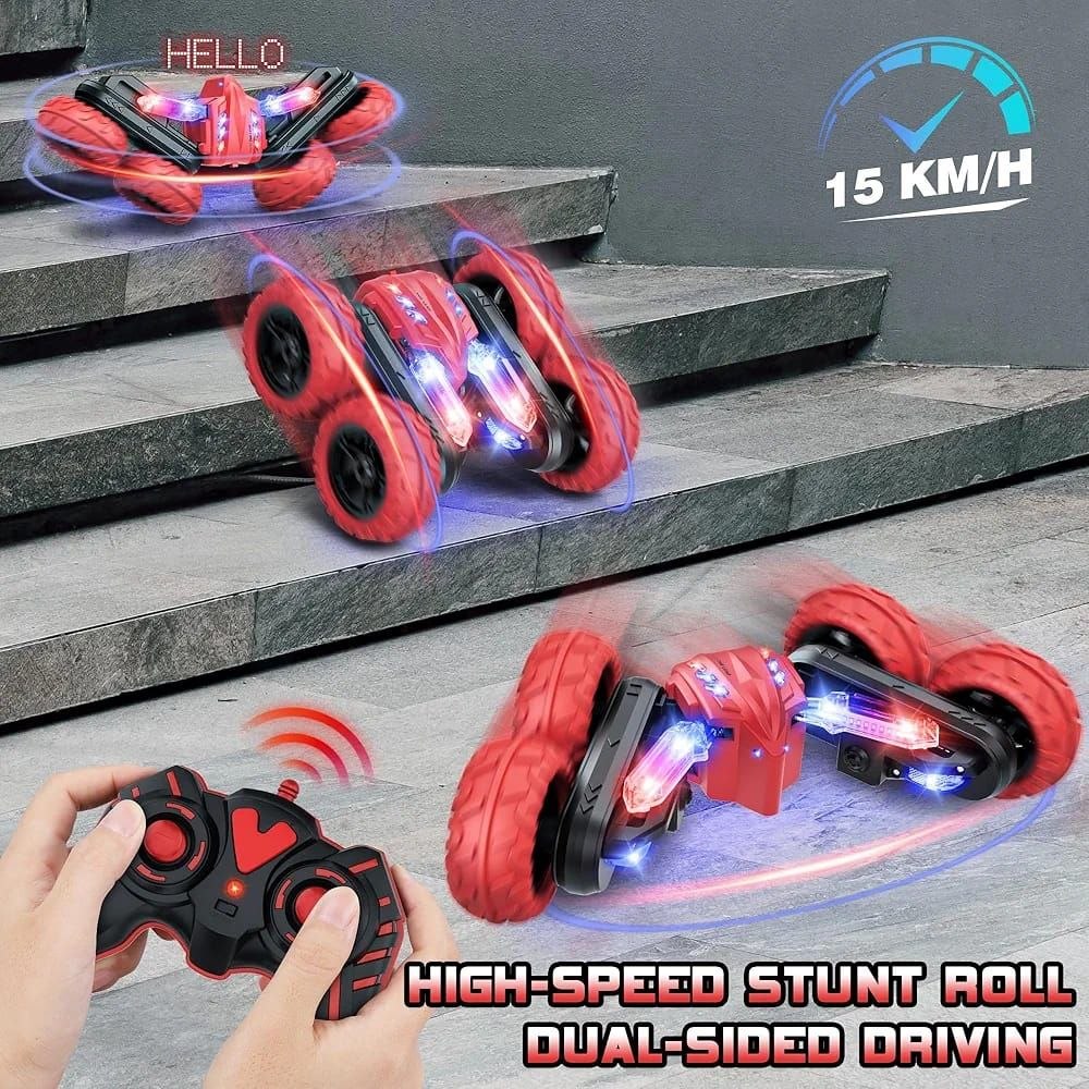 Voiture Télécommandée RC Stunt Car Toy لعبة سيارة حركات بهلوانية تعمل بجهاز تحكم