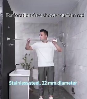 Tringle à rideaux télescopique