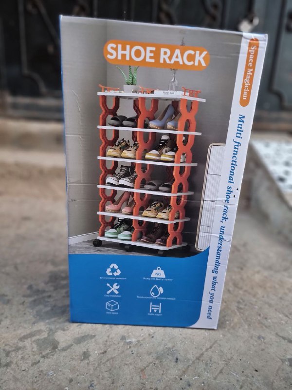 Shoe rack  X-Tower Max Double-Sided Shoe Rack with Wheels خزانة أحذية