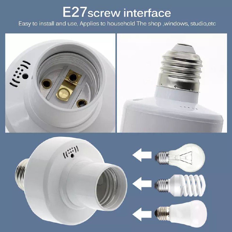 حامل مصباح لاسلكي للتحكم عن بعد Support de lampe Led sans fil E27