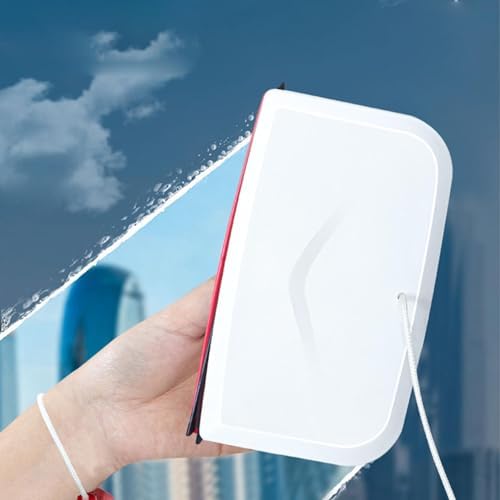 Essuie-glace magnétique double face pour nettoyage de vitre ماسحة زجاج أمامية مغناطيسية مزدوجة الجوانب لتنظيف النوافذ، منظف نوافذ مغناطيسي