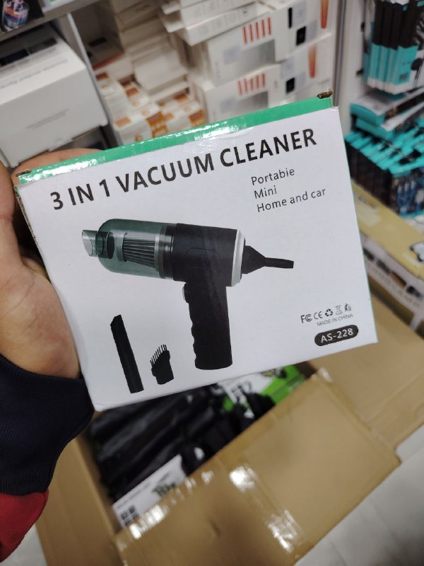 Aspirateur portable 3 en 1, mini voiture et maison AS-228 مكنسة كهربائية صغيرة محمولة 3 في 1 للسيارة أو المنزل AS-228