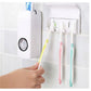 Toothpaste Dispenser موزع معجون الأسنان الأوتوماتيكي و5 حوامل لفرشاة الأسنان Distributeur de Dentifrice Automatique