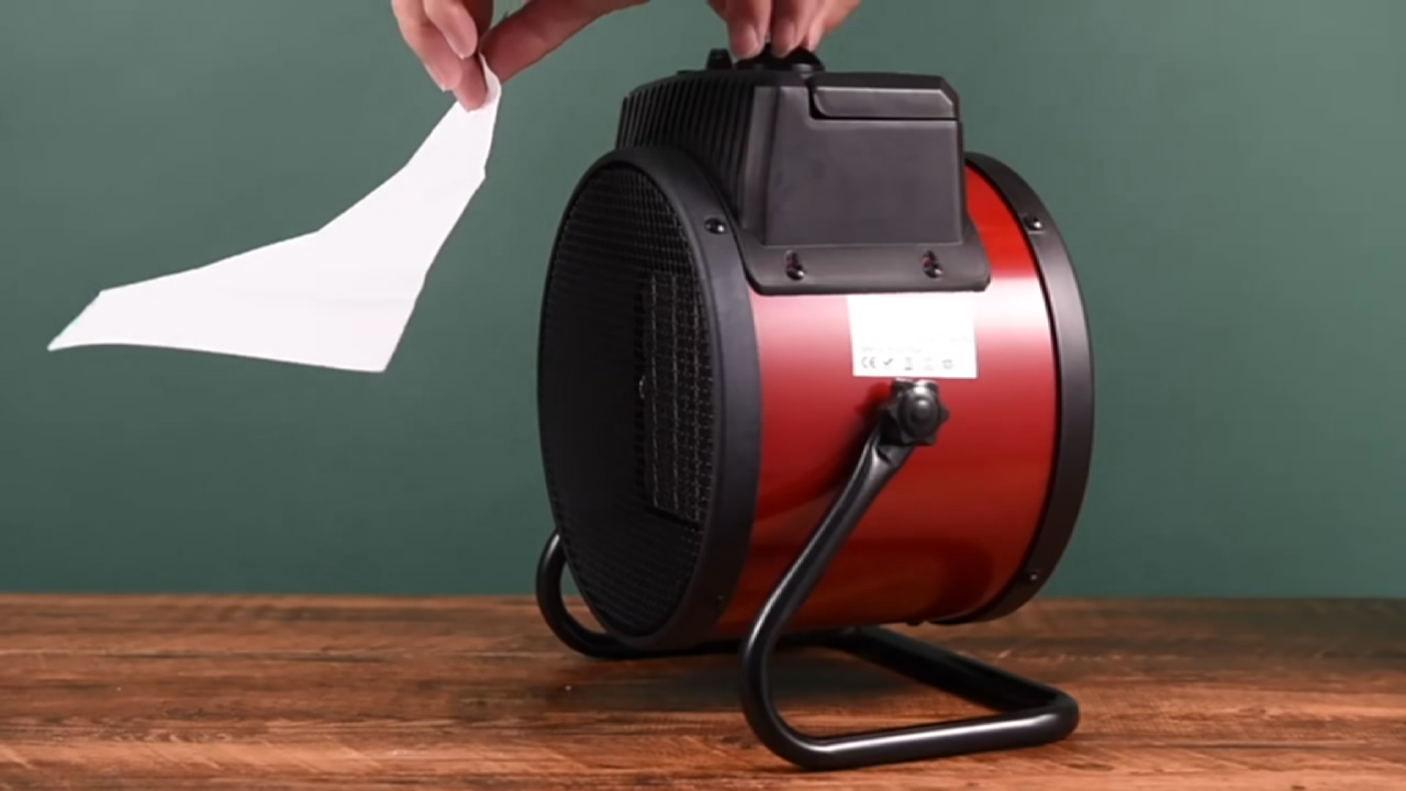 سخان مكتب كهربائي محمول دائري، سخان مروحة صغير Chauffage électrique portable rond de table de bureau, mini ventilateur