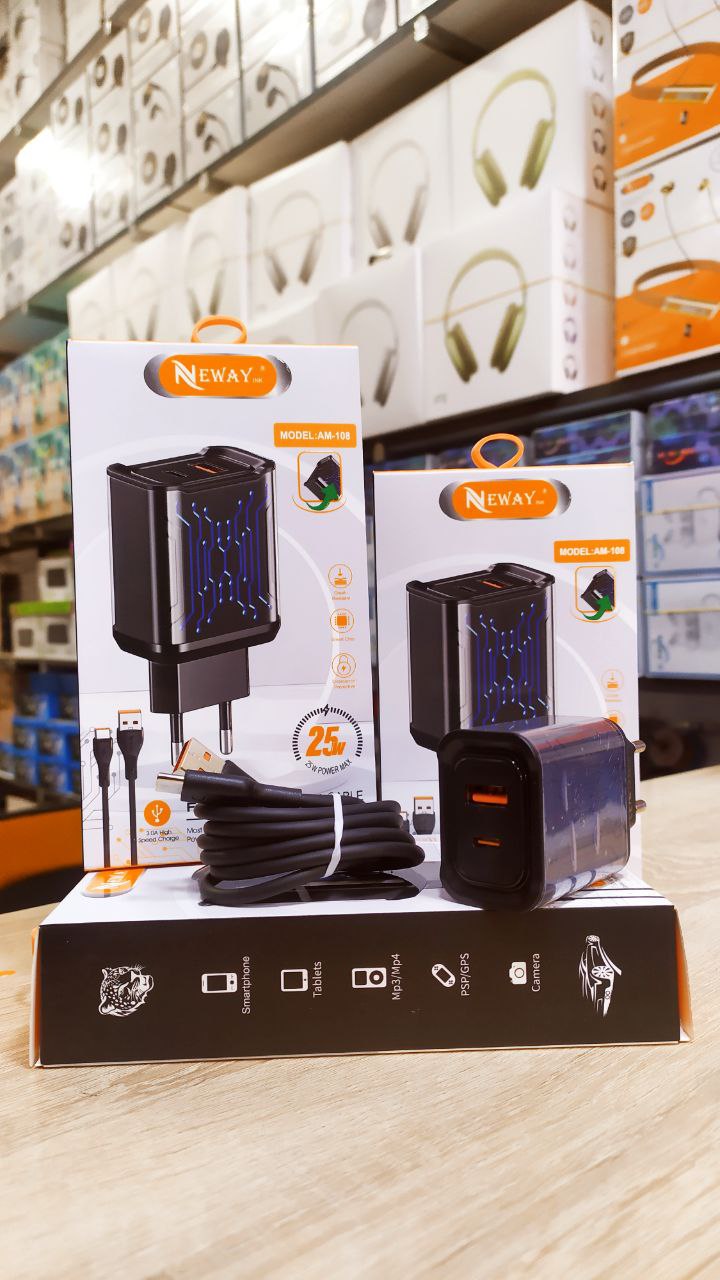 Chargeur NEWAY 25W Fast charger cable AM-108_
