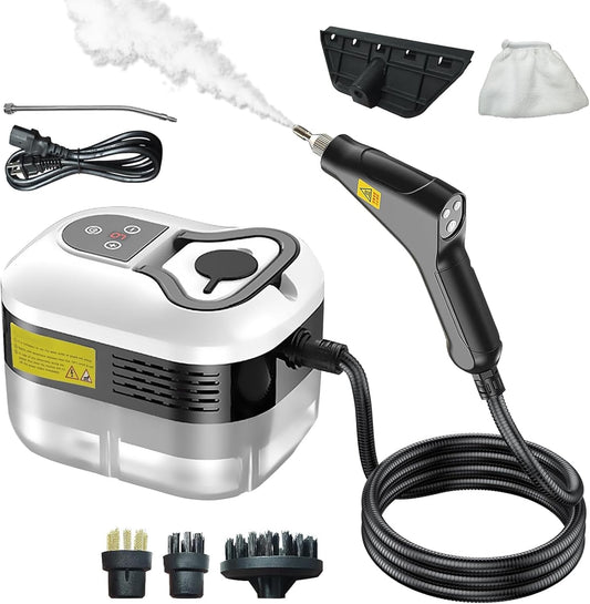 جهاز تنظيف بالبخار محمول باليد، بقوة 1500Wوضغط عالٍ Nettoyeur vapeur portable, nettoyeur haute pression 1500 W