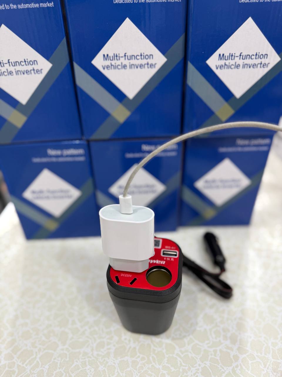 محول كهرباء للسيارة Car Power Inverter Convertisseur de puissance pour voiture