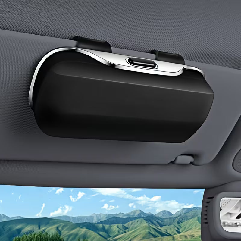 حافظة نظارات سيارة محمولة Étui de lunettes de voiture portable, support universel de lunettes de pare-soleil de voiture