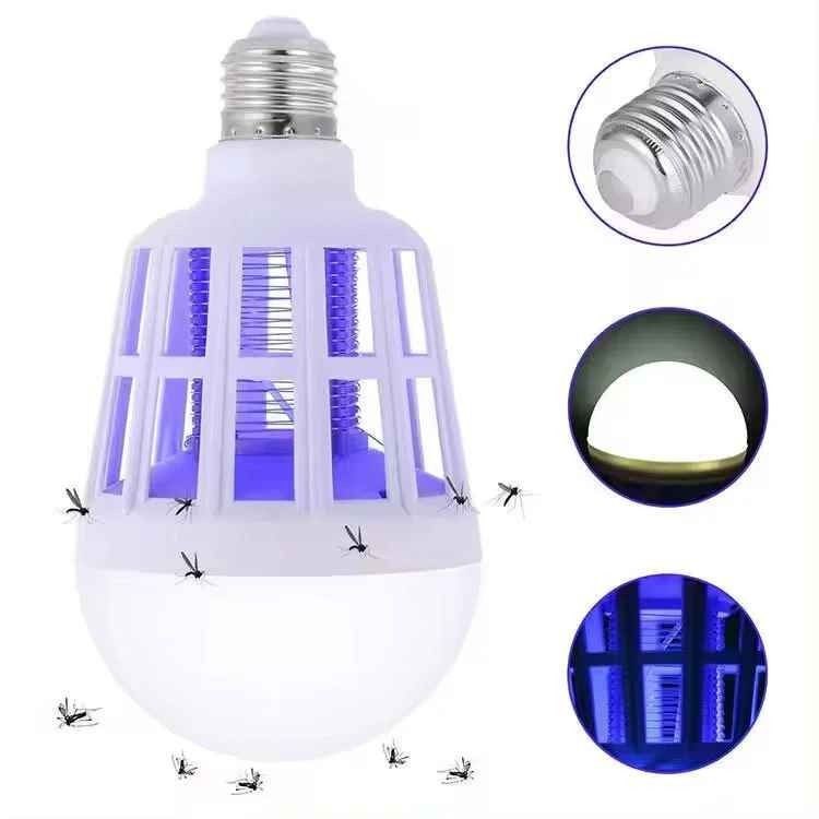 مصيدة حشرات، صاعق كهربائي مصباح LED قاتل للبعوض Ampoule anti-moustique LED 110V 220V 15W Lampe piège à insectes