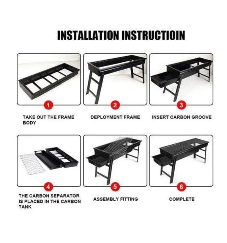 شواية فحم محمولة، مثالية للنزهات والتخييم Barbecue portable au charbon de bois