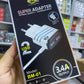 Super adapter 3.4A BKM Type-C V8 2USB