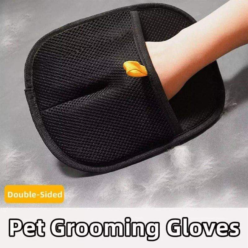 STATIC REMOVAL GLOVE قفازات إزالة الوبر قابلة للغسل لإزالة شعر الحيوانات الأليفة Gants anti-peluches lavables pour enlever les poils d'animaux et les vêtements