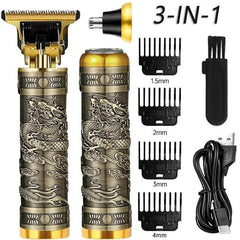 ماكينة حلاقة كهربائية Tondeuse à cheveux électrique T9 3en1 pour hommes, Rechargeable par USB