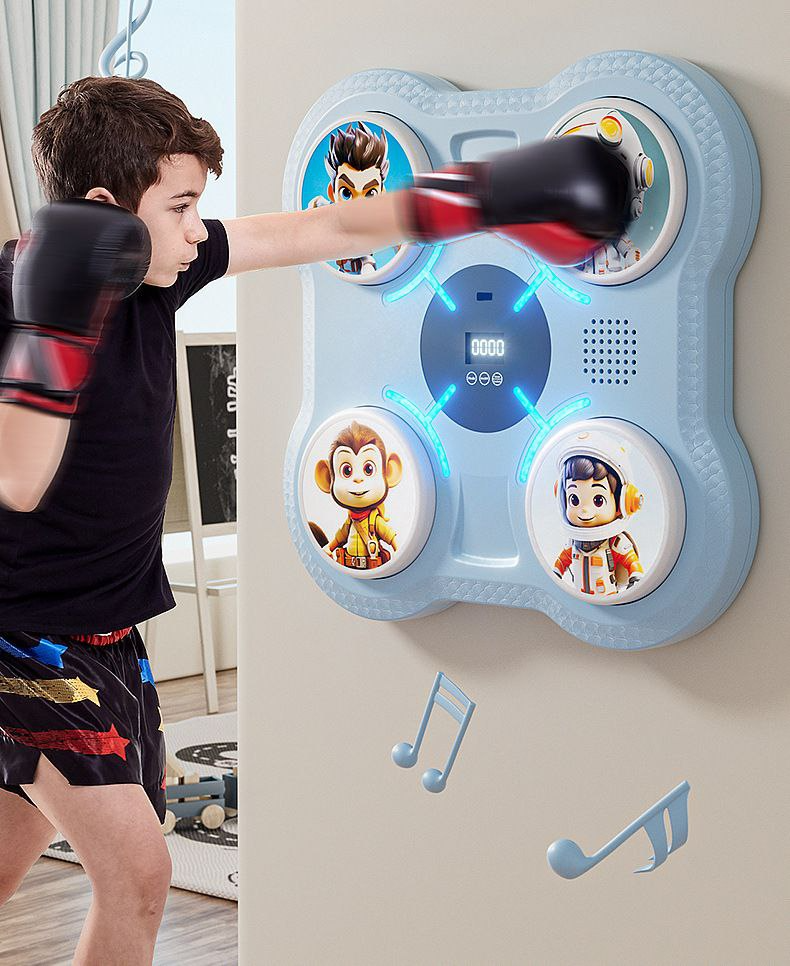 جهاز الملاكمة التفاعلي للأطفال Tapis de boxe interactif pour enfants avec autocollants
