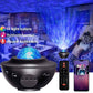 جهاز عرض ليلي مزود بإضاءة على شكل نجمة مصباح موسيقى Projector night light star lampe de musique romantique LED 3en1 avec télécommande minuterie haut-parleur