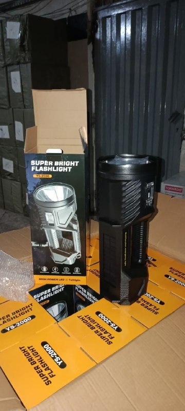 Super Bright Flashlight W5161-1 Multi function emergency light كشاف قوي قابل لإعادة الشحن، مصباح يدوي LED