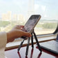 Support pliable multifonctionnel 4 en 1 pour smartphones, tablettes et ordinateurs portables حامل متعدد الوظائف قابل للطي 4 في 1 للهواتف الذكية والأجهزة اللوحية وأجهزة الكمبيوتر المحمولة