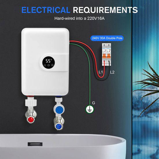 RY-LZT-3-3 Chauffe-eau instantané électrique Instant Flectric Water Heater سخان مياه كهربائي بدون خزان