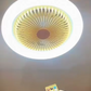 Ventilateur de plafond LED rotatif avec lampe LED مروحة سقف دوارة مزودة بإضاءة LED