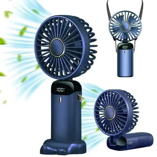 Mini ventilateur portable rechargeable affichage LED مروحة صغيرة محمولة قابلة لإعادة الشحن مزودة بشاشة LED لعرض مستوى البطارية