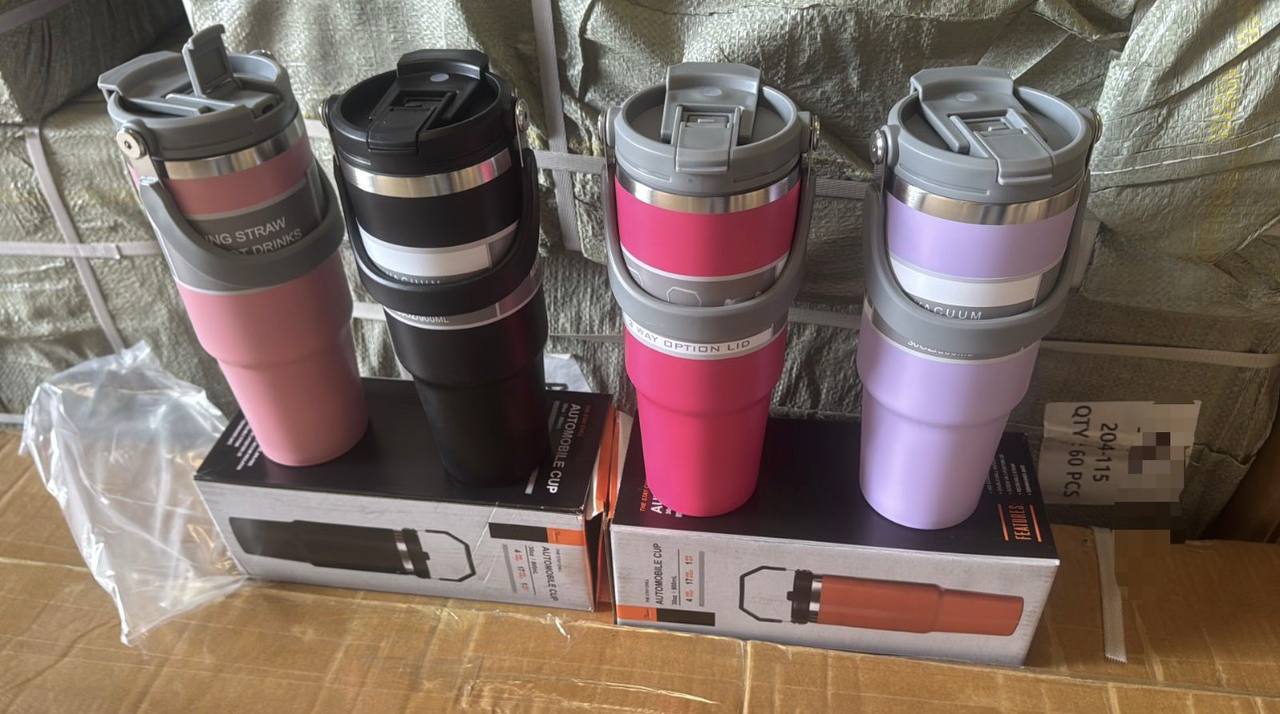 Bouteille d'eau de voyage en acier inoxydableThermos زجاجة مياه ترمس سفر عالية الجودة مزدوجة الجدار من الفولاذ المقاوم للصدأ