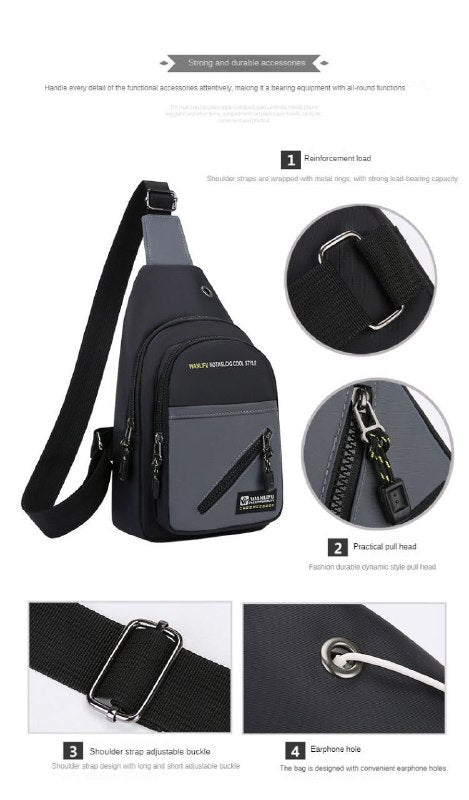 Sac bandoulière pour tablette iPad, sac à dos croisé pour hommes حقيبة كتف للكمبيوتر اللوحي