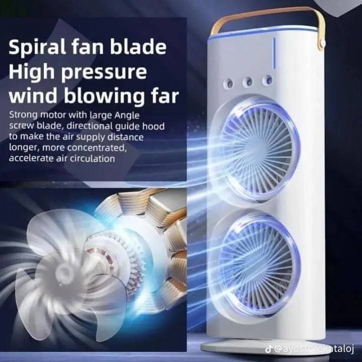 Double-Ended Spray Fan Mini Climatiseur مروحة رش مزدوجة الأطراف