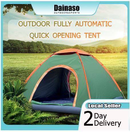 خيمة تخييم متعددة الألوان تتسع لأربعة أشخاص Tentes multicolor de Camping 4 PERSONNES ,208x208x145 cm