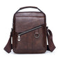 حقيبة كلاسيكية بحزام كتف قابل للتعديل Sac messager en cuir véritable pour homme
