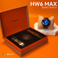 HW6 Max Smartwatch avec écran incurvé Amoled et haut, 2bracelets de montre