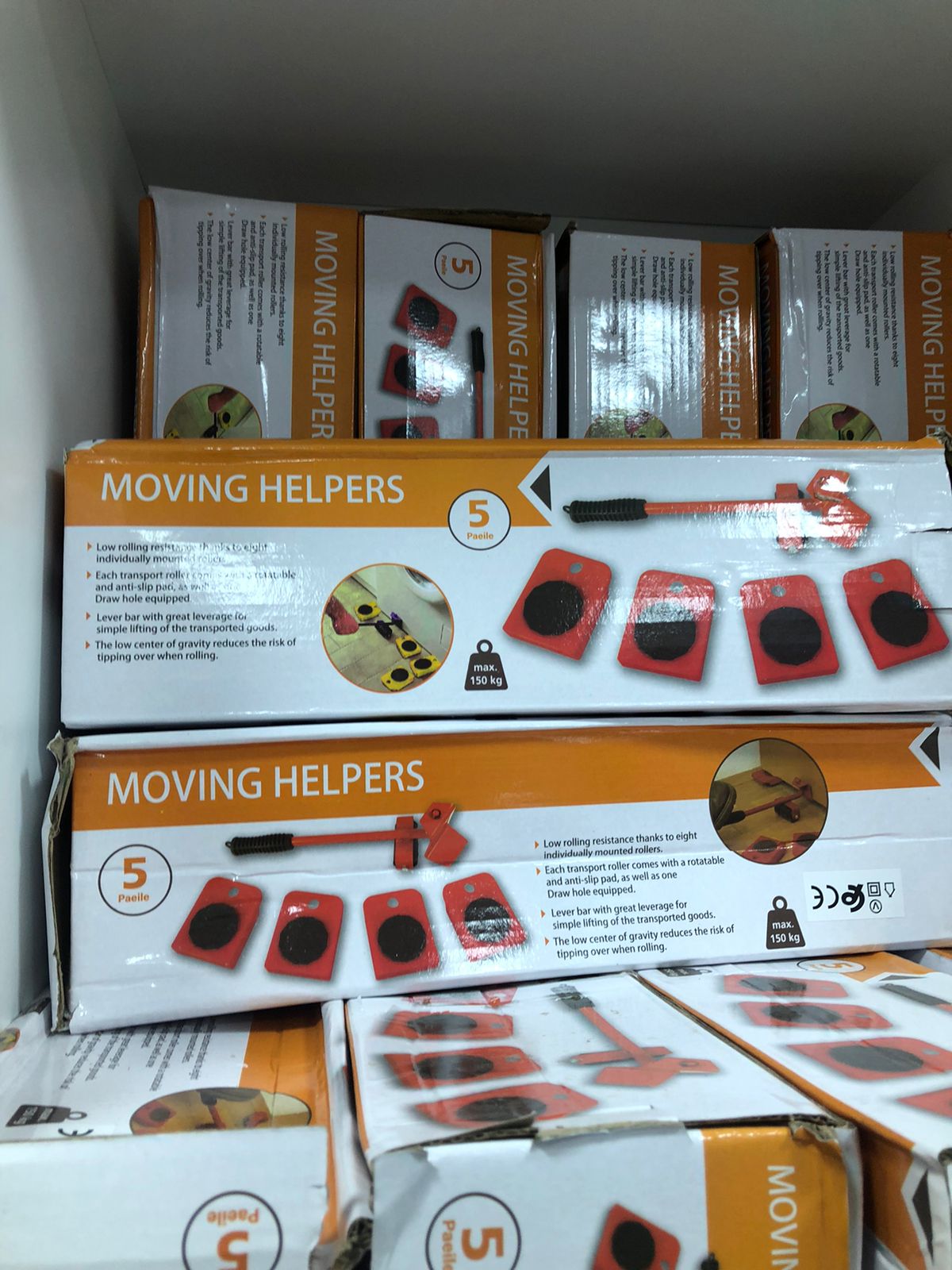 Moving Helpers مجموعة أدوات نقل رافعة الأثاث الثقيلة عجلات 4 نقل الأسطوانة 1