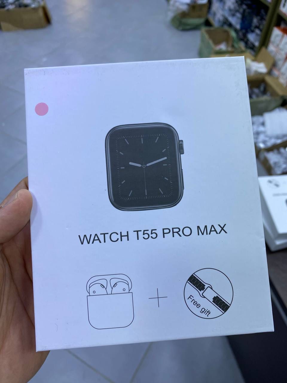 T55 Pro Max Smartwatch pour hommes et femmes, moniteur de fréquence cardiaque, écouteurs TWS, multi-sports, Android, iOS, 2 en 1, nouveau