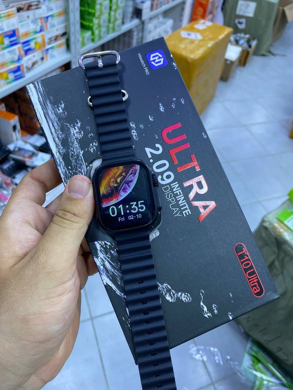 SMART WATCH T10 ULTRA 2.09 INFINITE BRACELET NOIR