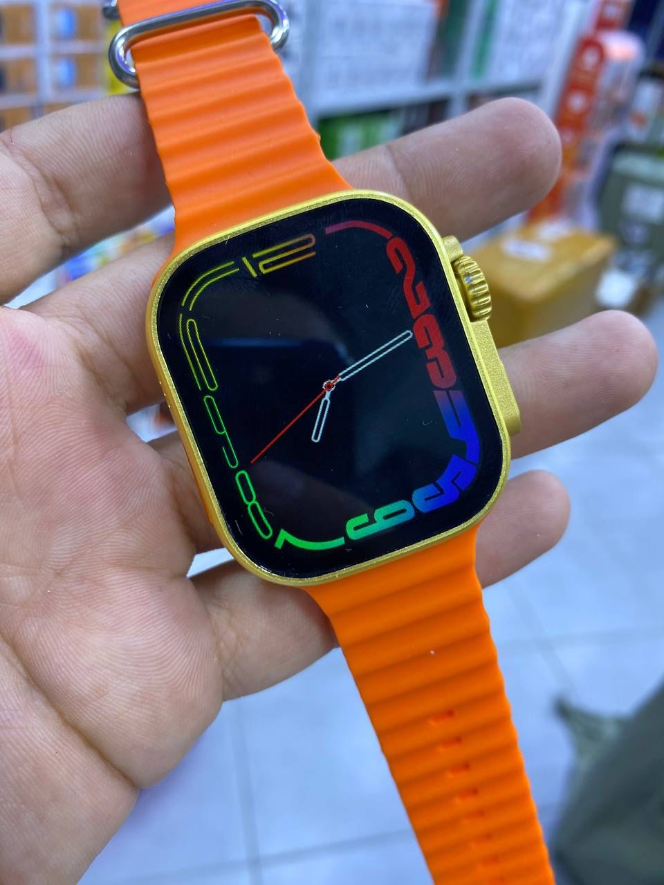 SMART WATCH T10 ULTRA 2.09 INFINITE BRACELET ORANGE