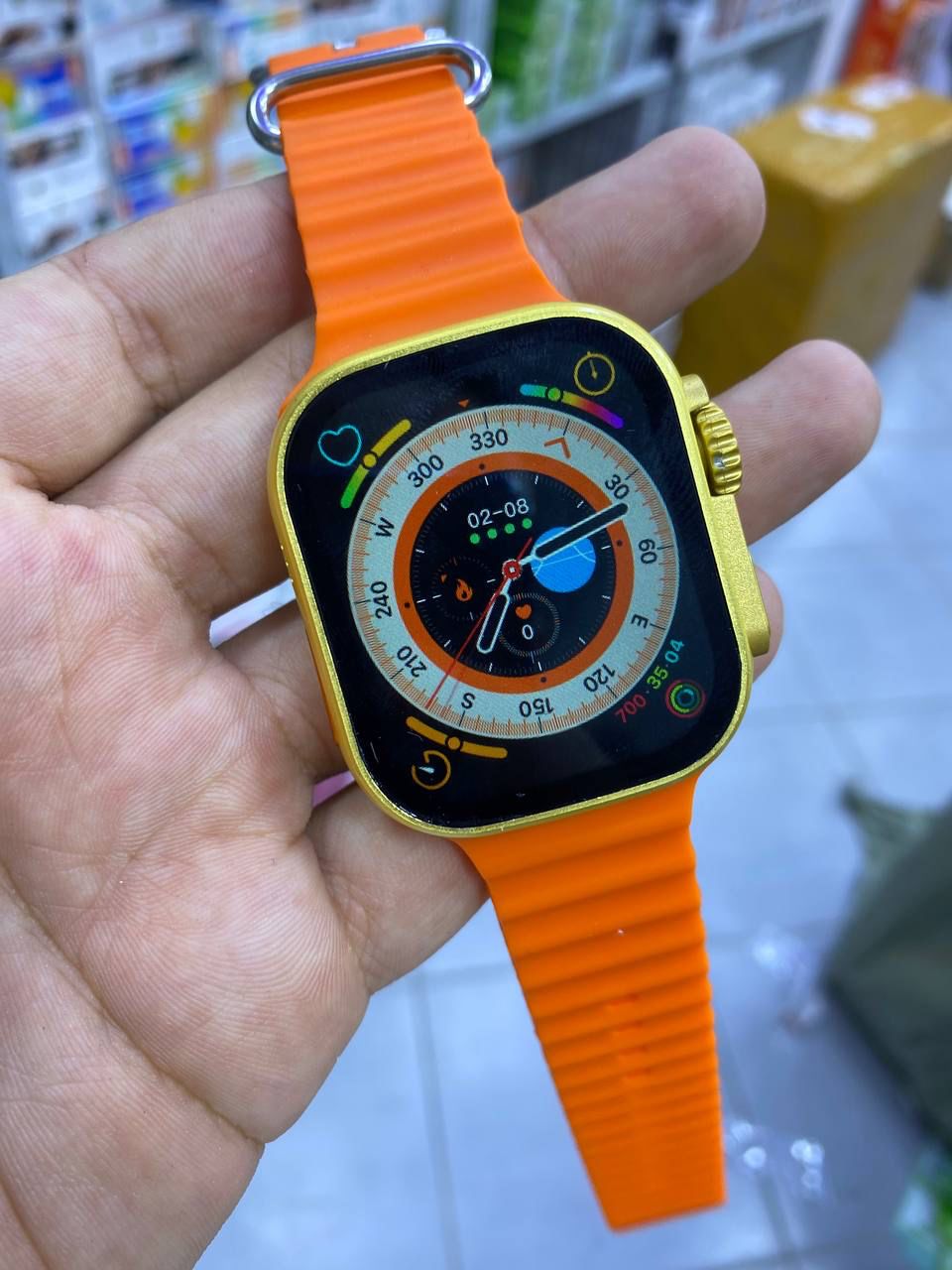 SMART WATCH T10 ULTRA 2.09 INFINITE BRACELET ORANGE