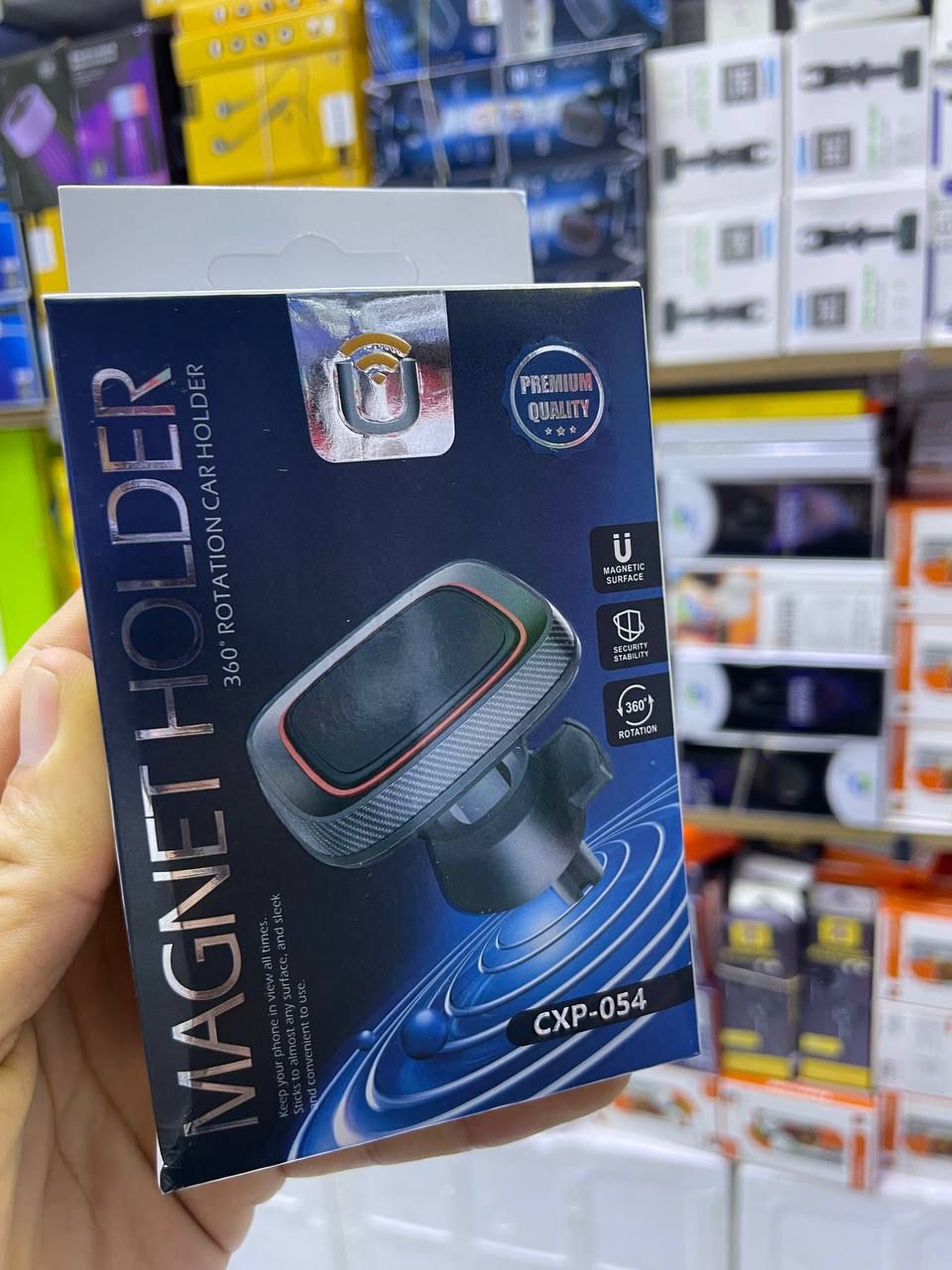 Support de téléphone magnétique universel pour voiture, rotation à 360 degrés