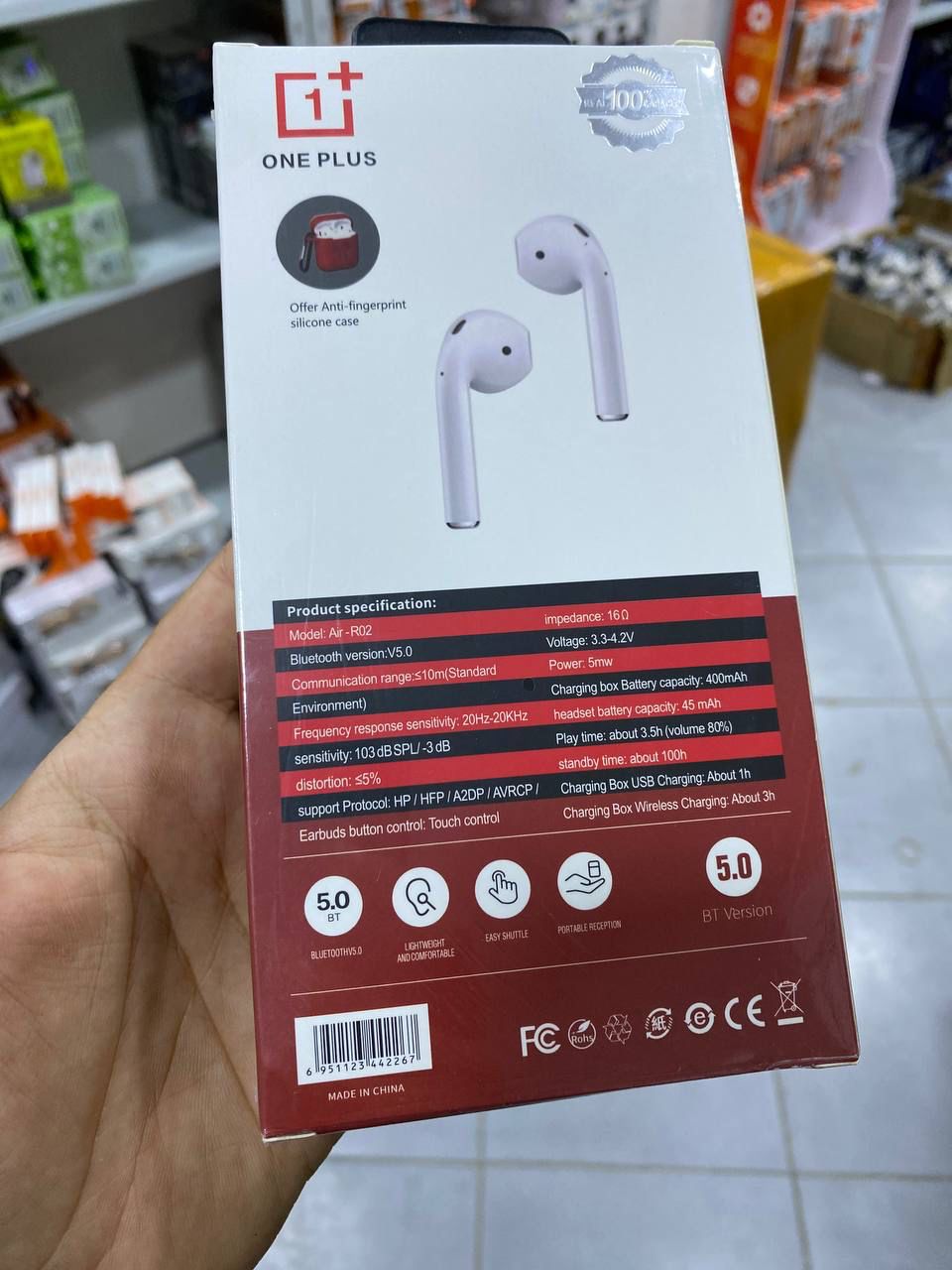 Ecouteurs bluetooth one plus