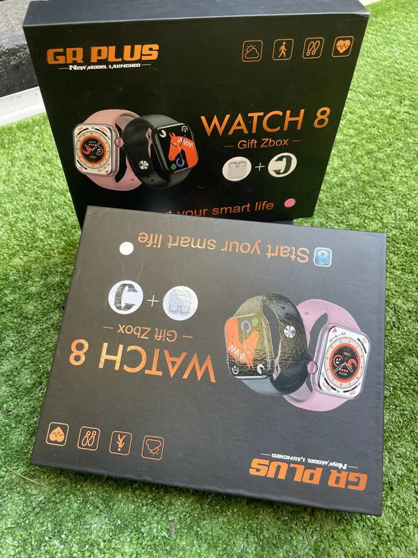 WATCH8 SMART WATCH avec 3BRACELETS et AIRPODS