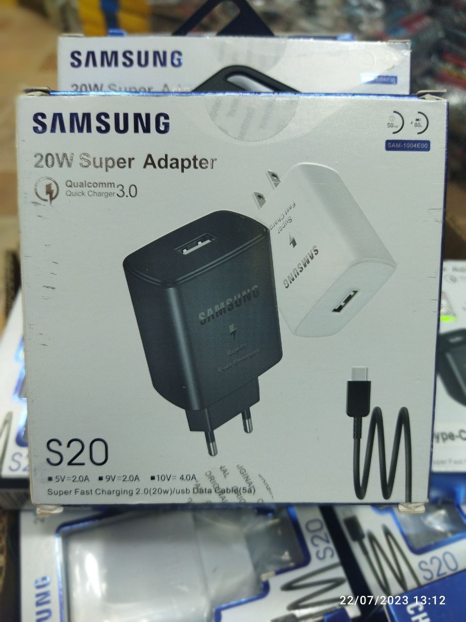 Chargeur SAMSUNG 20W Charge rapide 01Port USB