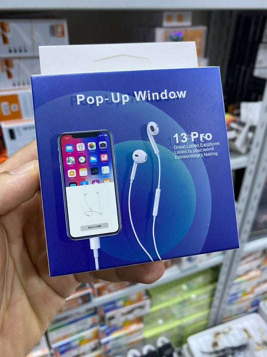 Ecouteur Pop up window 13 Pro