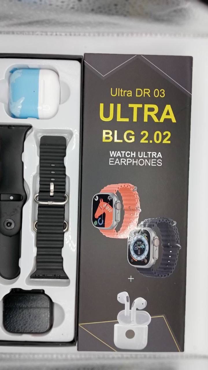 Smart watch ULTRA DR03 BLG 2.02 +Ecouteurs sans fil