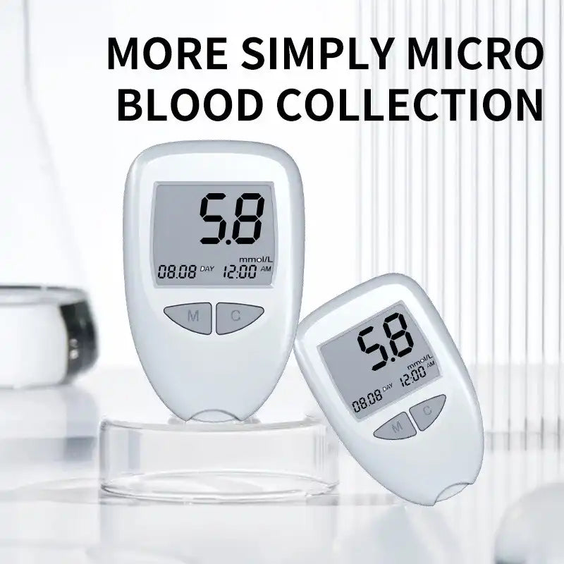 Blood Glucose Monitor Glucomètre Digital Appareil de Mesure de Glycémie جهاز قياس السكر الرقميجهاز قياس نسبة السكر في الدم