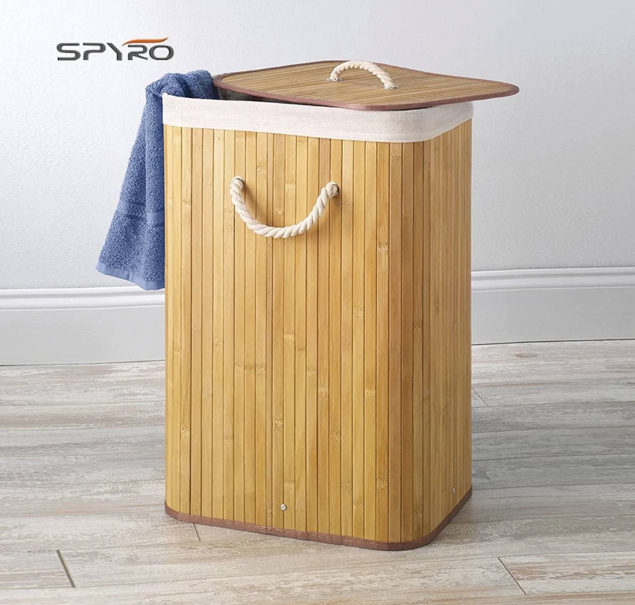 Sac pour ling en bois de bamboo Bamboo Laundry Hamper