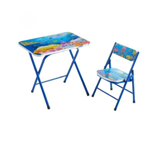 Table et une chaise pliante pour enfant طاولة وكرسي قابل للطي للأطفال