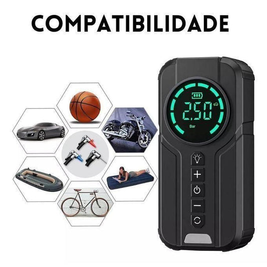 جهاز تشغيل بطارية السيارة مع ضاغط هواء Booster Batterie Voiture avec Compresseur,1000A Jump Starter Portable
