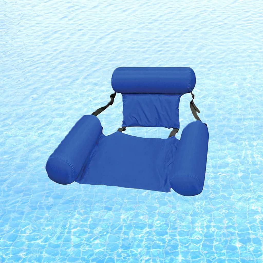 Fauteuil flottant gonflable pour piscine ou plage, lit gonflable كرسي استرخاء عائم قابل للنفخ لحمام السباحة والشاطئ، سرير عائم قابل للنفخ