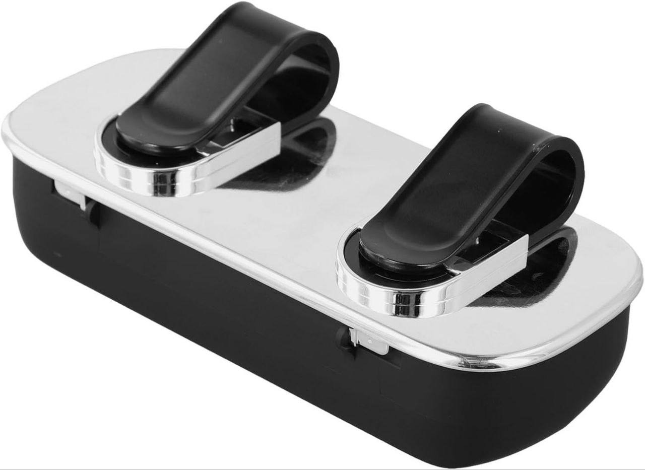 Étui à lunettes de voiture, boîte de visière automobile, support de lunettes de soleil portable حافظة نظارات للسيارة، صندوق واقي الشمس للسيارة، حامل نظارات شمسية محمول