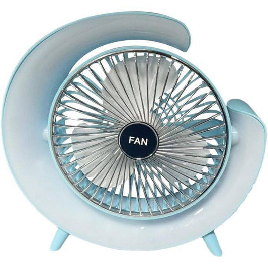 Ventilateur Rechargeable avec Éclairage Unique