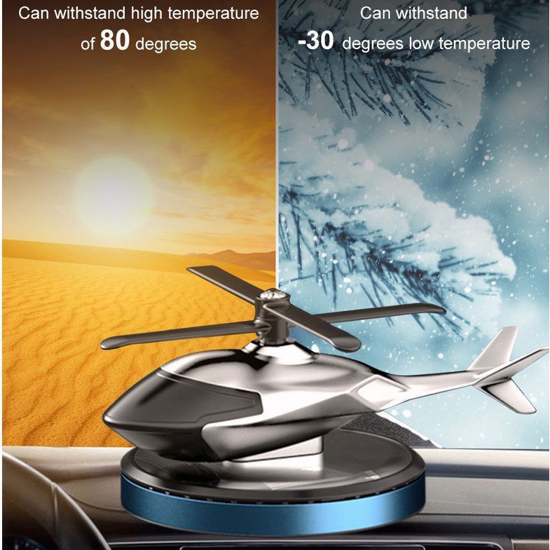 Diffuseur De Parfum De Voiture à énergie solaire en forme  Hélicoptère